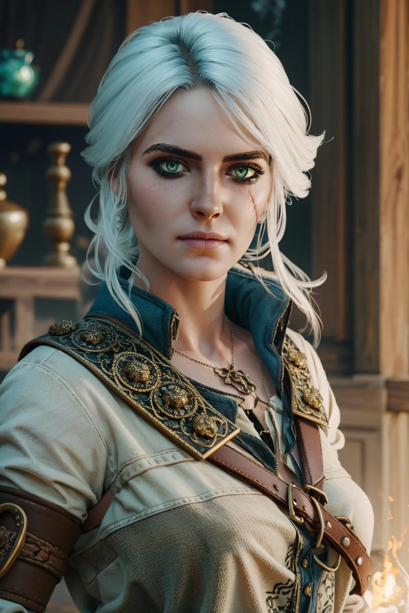 26817-CrossRoads_v1.fp16-ciriW3 soul3142 1girl green eyes white hair scar.jpg